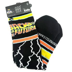 NEW Odd Sox Back to the Future Socks – Knit Crew Socks Fits Size 6–13 NWT